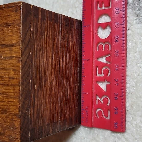 Wheeler & Wilson sewing machine accessory box wood antique push latch - Picture 6 of 9